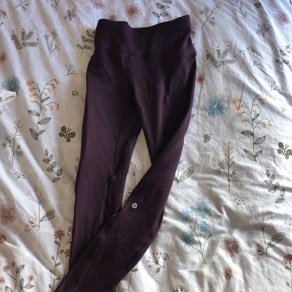Size 4 dark purple lulu lemon leggings